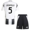 Maillot de Supporter Juventus Locatelli 5 Domicile 2024-25 Pour Enfant